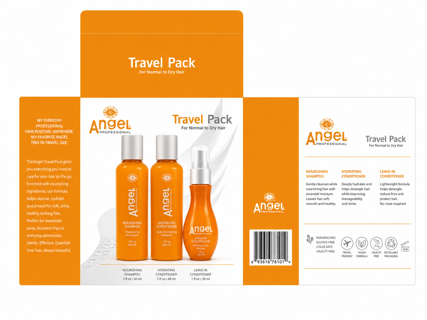 Angel sample suit (For dry, neutral hair)